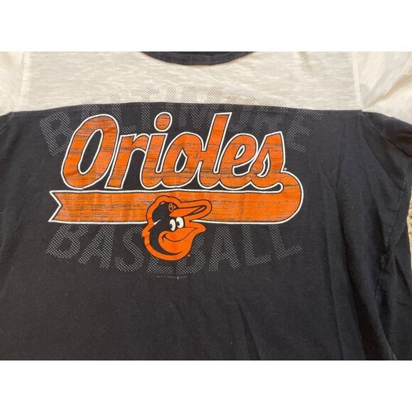 Baltimore Orioles Navy Fitted Short Sleeved MLB Shirt Sz L - Picture 4 of 9